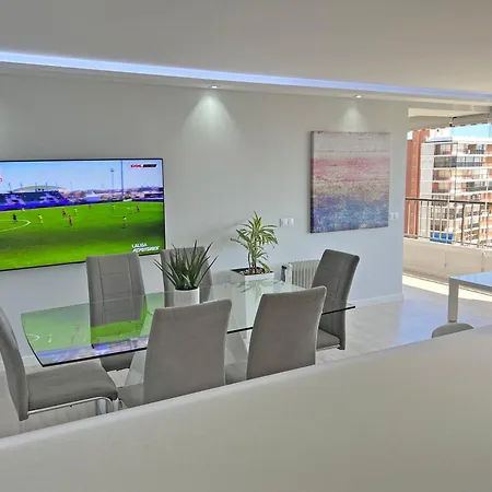 Lujo En La Playa. Parking Gratis شقة *