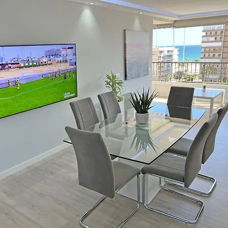 Lujo En La Playa. Parking Gratis شقة